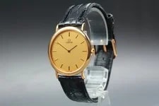 Near Omega de Ville 195.0075.2 Cal.1378 Gold Dial Quartz 33mm 4