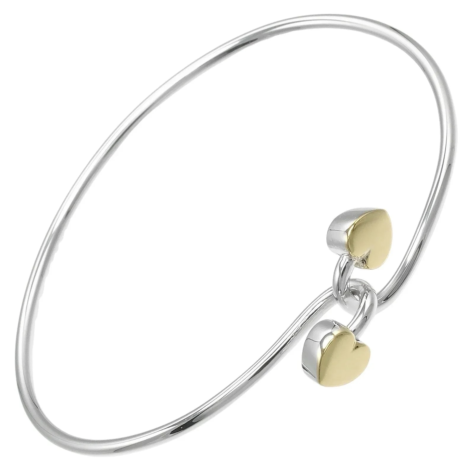 Tiffany & Co. — Tiffany & Co. Double Heart Lock Bangle With 18k Yellow Gold Jewelry — Accessory — resale