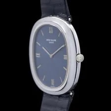 Patek Philippe 3589G Grand Ellipse 18K White Gold Blue Dial 3