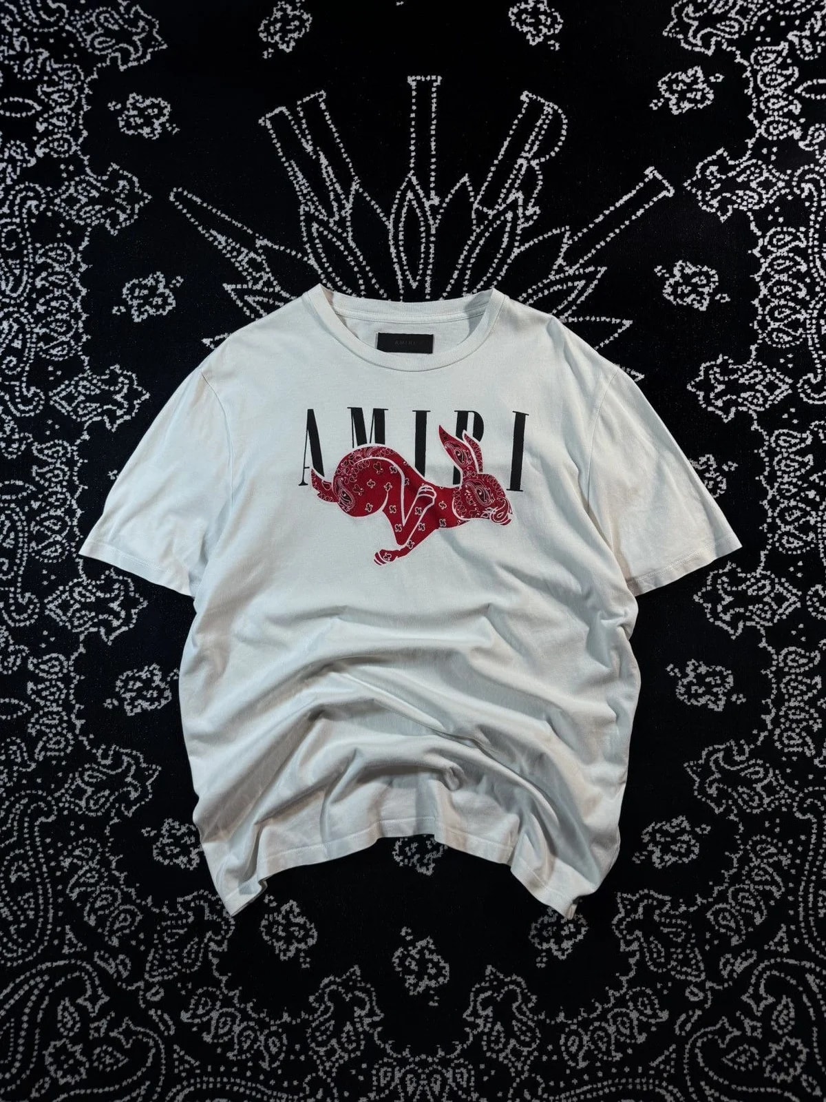 Amiri — Amiri Rabbit Bandana TEE — streetwear — resale