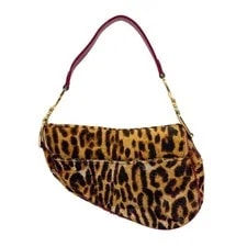 Dior Saddle Trim Leopard Print Pony Hair 2