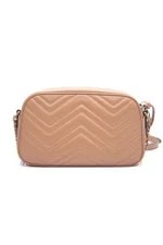 Gucci Camelia Matelasse Monochrome Small GG Marmont Chain 3