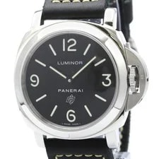 Panerai — Panerai PAM00000 Luminor Base Logo Stainless Steel Leather Manual — Watch — resale