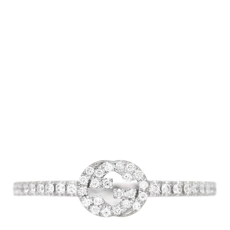Gucci — 18K White Gold Interlocking G 53 6.5 — Jewelry — resale