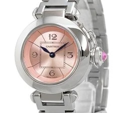 Cartier Miss Pasha W3140008 Quartz Stainless Steel Pink Dial Polished 27mm 3