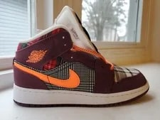 Size 5Y - Air Jordan 1 Mid SE (GS) 'Night ' Shoes FD5460-608 1A 3