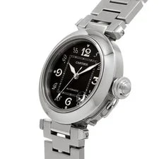 Cartier Pasha C W31043M7 ( 2324) 35mm Stainless Steel Black #WW4868 2