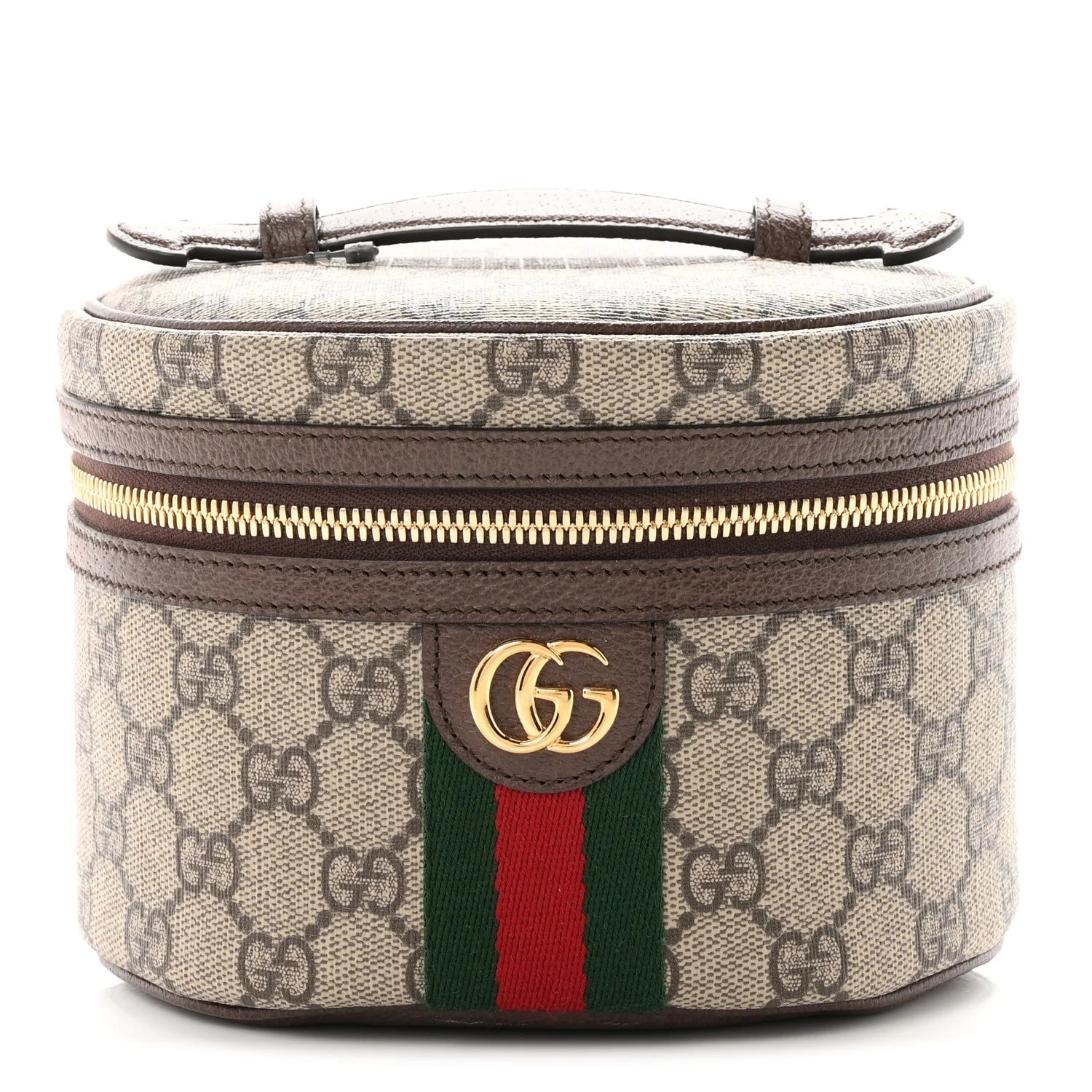 Gucci — Textured Web Ophidia Vanity Cosmetic Case New Acero — Accessory — resale
