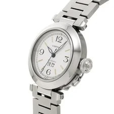 Cartier Pasha C W31044M7 ( 2475) 35mm Stainless Steel White #WW7687 2