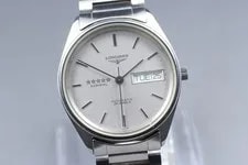 Near Longines Admiral Fiver Star L7.634.4 Day Date Silver Auto 2