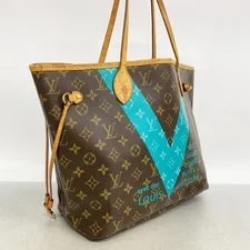 Auth [6ga0681] Louis Vuitton V Neverfull Tyu Luc... 2