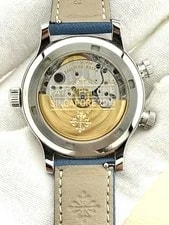 Patek Philippe Blue Steel Pilot Travel Time Calatrava 7234A-001 Full Set 2