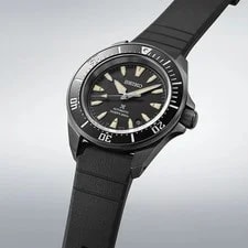 Seiko Prospex SRPL15 Samurai Diver Black Dial Silicone Strap New 3