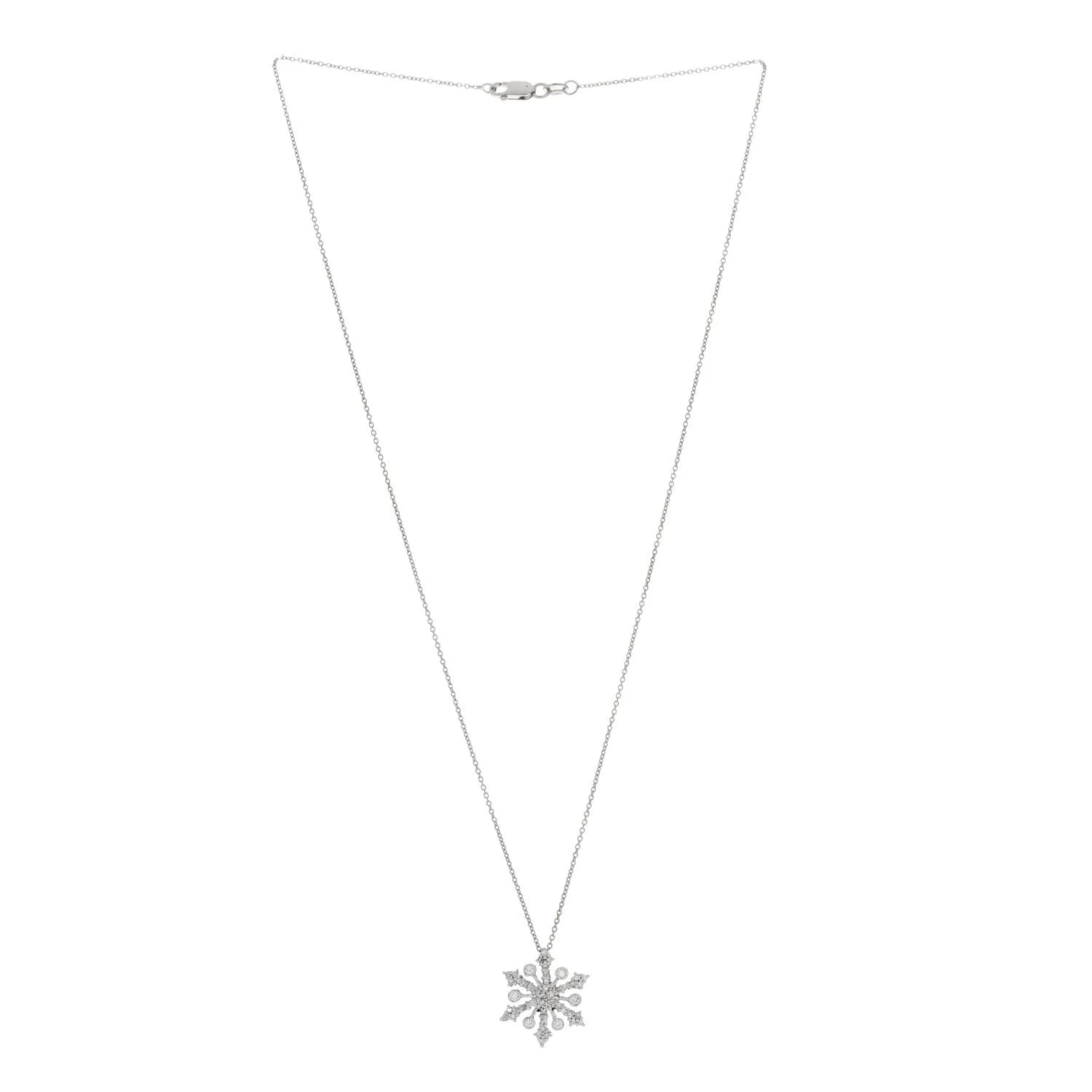 18K White Gold Snowflake 3