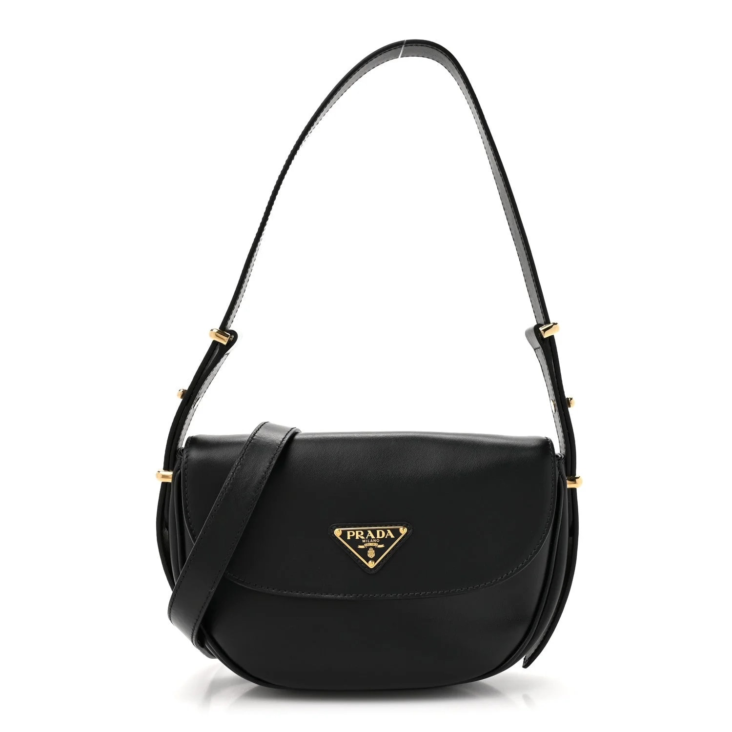 Prada — Soft Triangle Arque Flap — Handbag — resale
