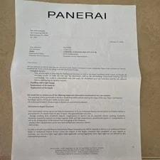 Panerai Luminor Marina 44mm Black Dial Manual Wind Brown Leather Strap Box 4