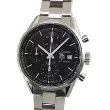 Carrera — TAGHeuer Carrera Chronograph Automatic Black Dial Stainless Steel — Watch — resale