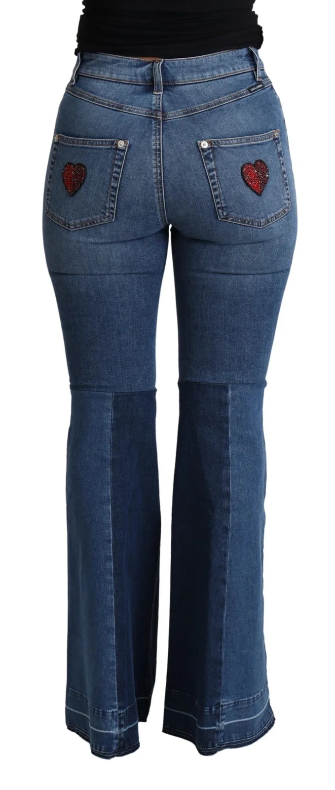 Dolce & Gabbana Amore Patch Cut Cotton Stretch Pant 3