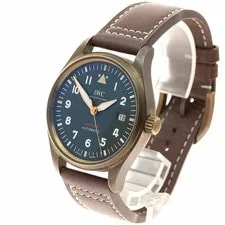 IWC Schaffhausen IW326802 Spitfire Date Automatic Green Dial Bronze 3