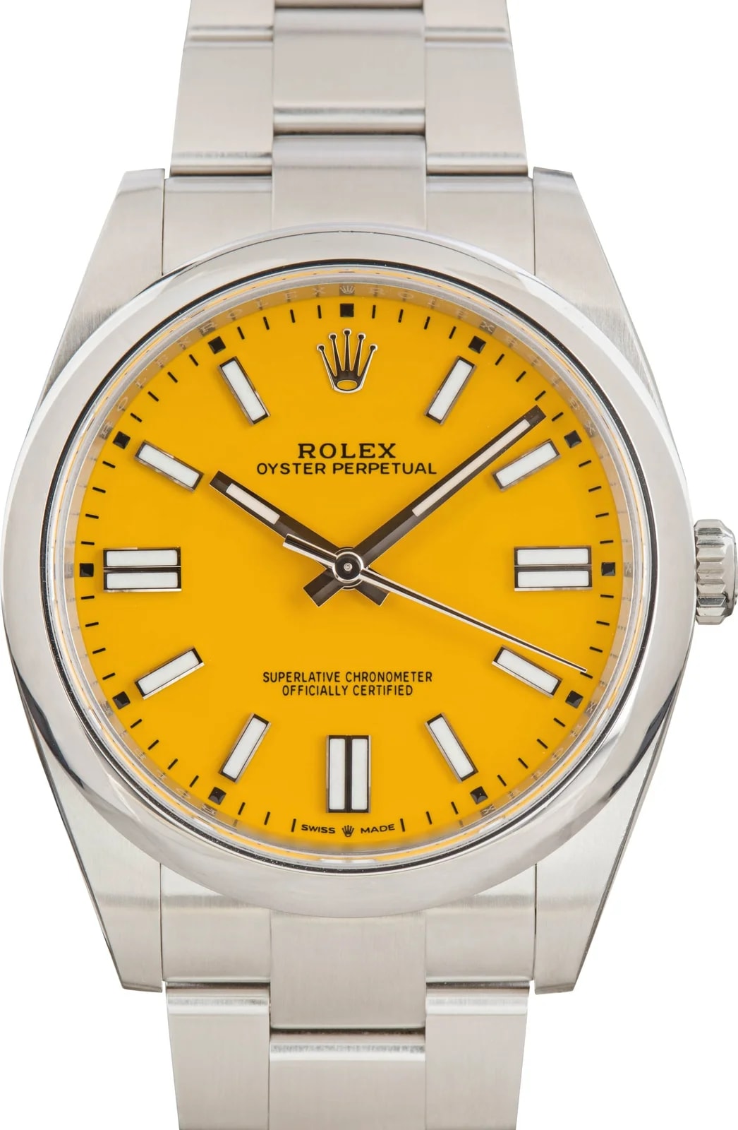 Rolex — Rolex Oyster Perpetual 41 Yellow Dial 124300 Stainless Steel — Watch — resale