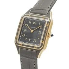 Cartier Santos WGSA0097 ( 4297) 43.5mm Yellow Gold Gray #WW10881 2