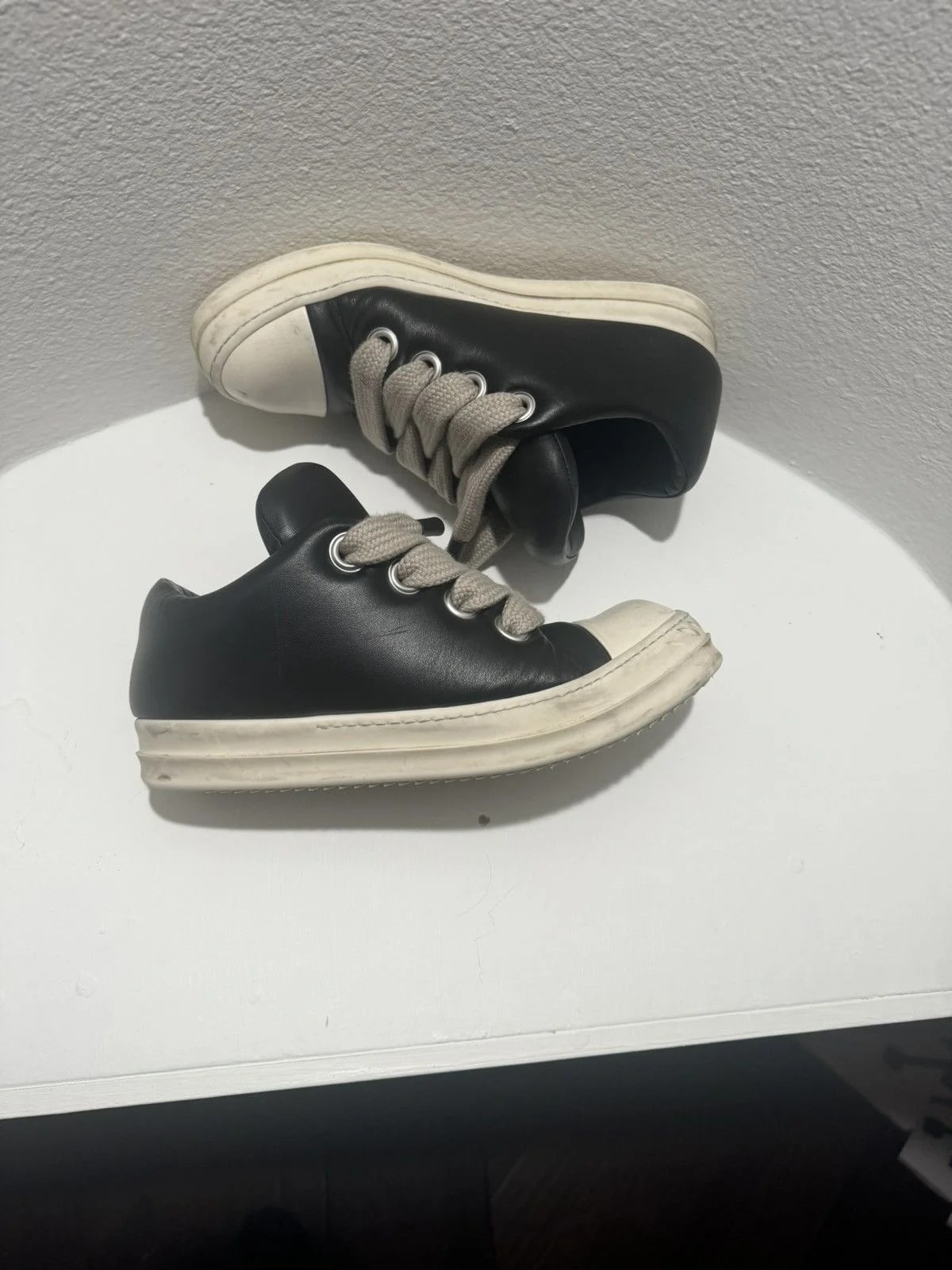 Rick Owens — Rick Owens Jumbo Laced Low Milk Padded — Sneaker — resale