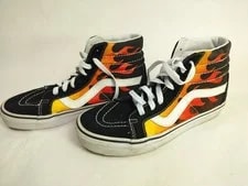 Vans — Classic Vans Off the Wall Hi Top Flames Old Skool M 6 W — Sneaker — resale