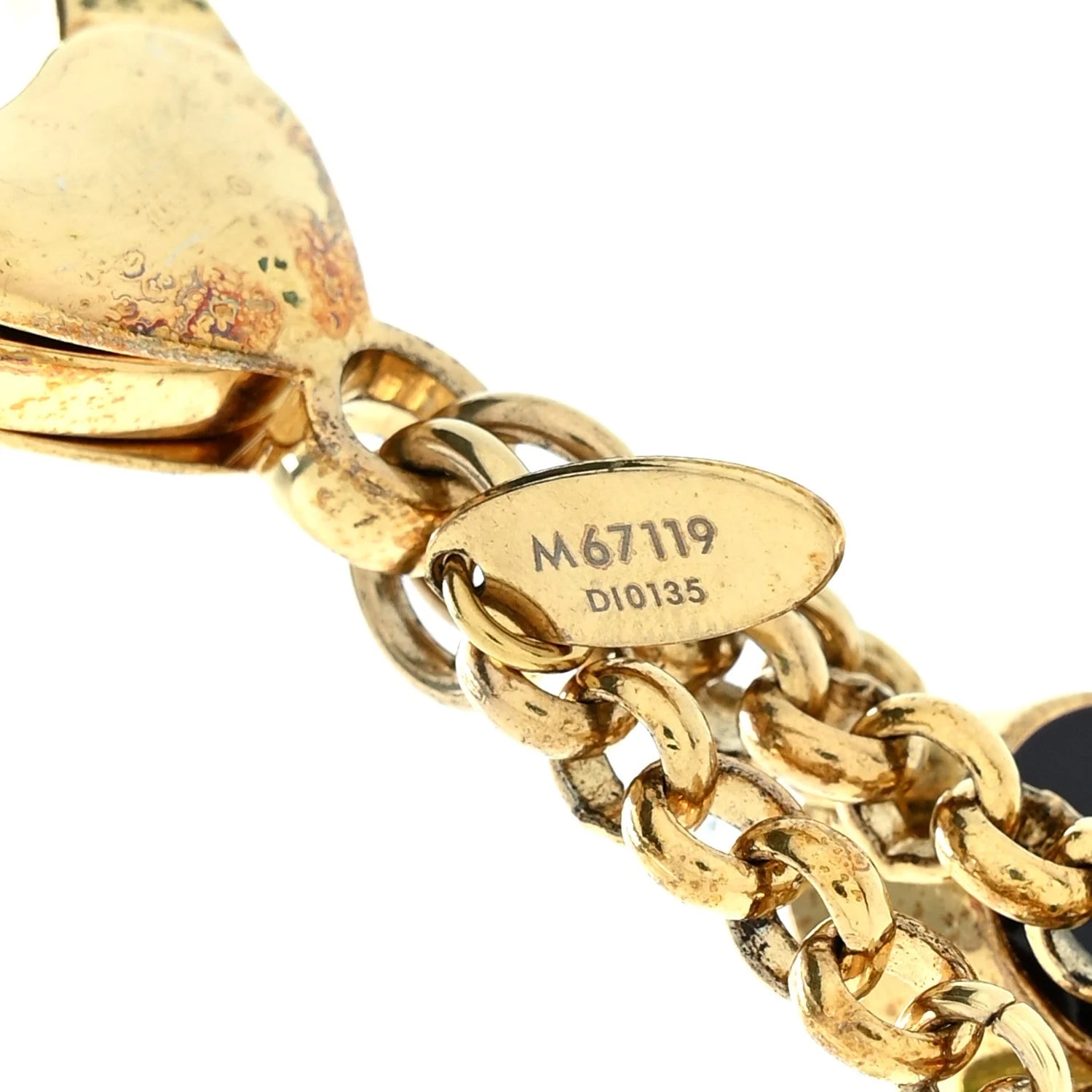 Metal Fleur de Bag Charm Dore 4