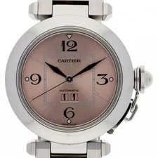 Cartier — Cartier W31058M7 Pasha C Big Date Pink Dial Automatic Stainless Steel ’s — Watch — resale