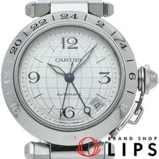 Cartier — Cartier Pasha C Meridien GMT W31078M7 SS Silver Excellent Condition — Watch — resale
