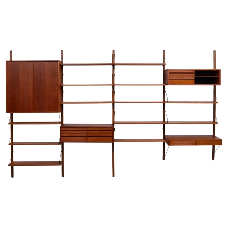 Poul Cadovius 1960s Royal Wall System With 4 Cabinets — Furniture — resale