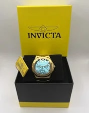 Invicta — Invicta S1 Rally Model Blue Dial Gold Stainless Steel Quartz — Watch — resale