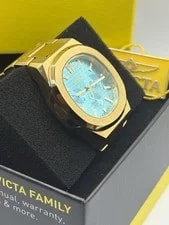 Invicta S1 Rally Model Blue Dial Gold Stainless Steel Quartz 4