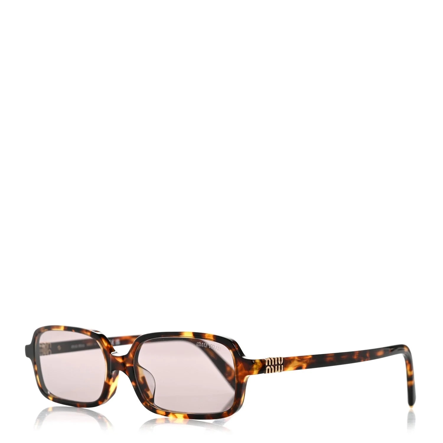 Miu Miu — Acetate Rectangle Regard Sunglasses SMU11Z-F — Accessory — resale