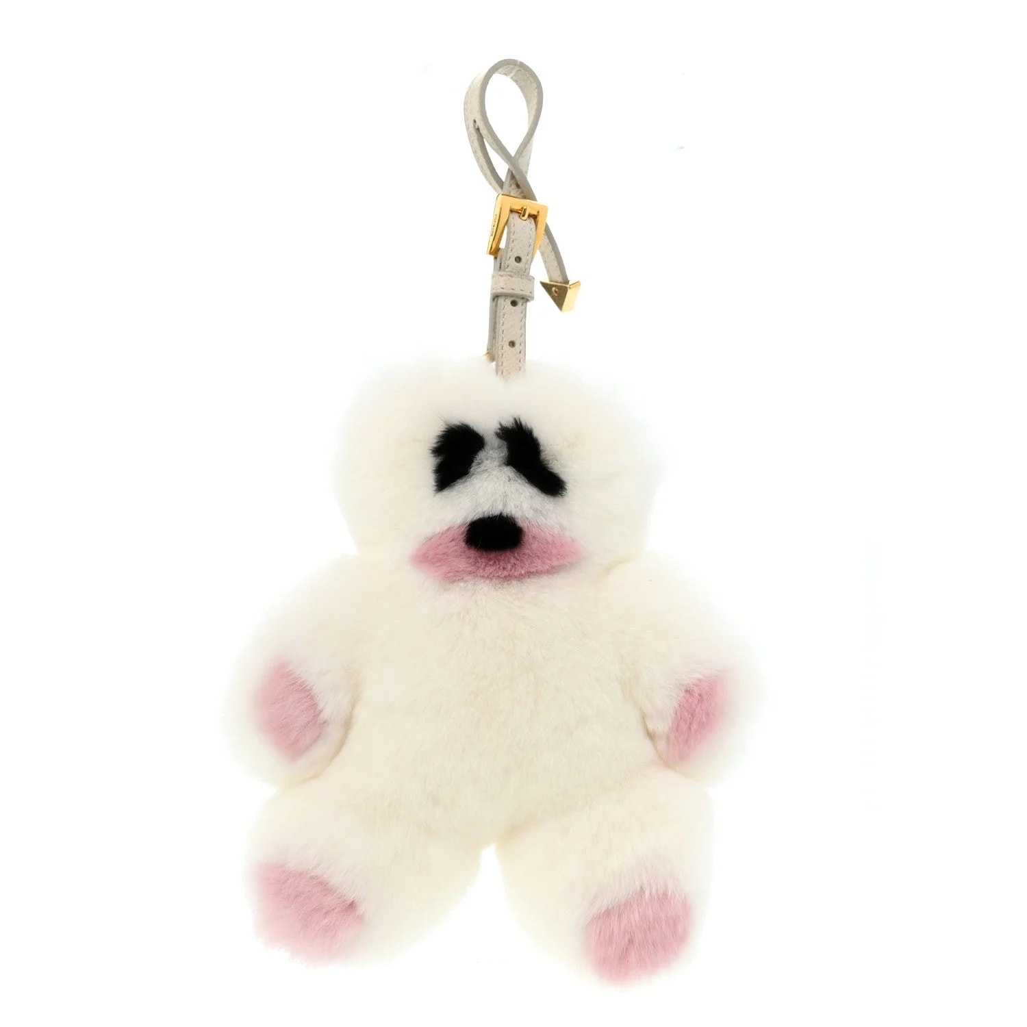 Prada — Rabbit Fur Polar Bear Keychain Charm — Accessory — resale