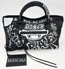 Balenciaga — Balenciaga Graffiti Classic City 505555 Full Set — Handbag — resale