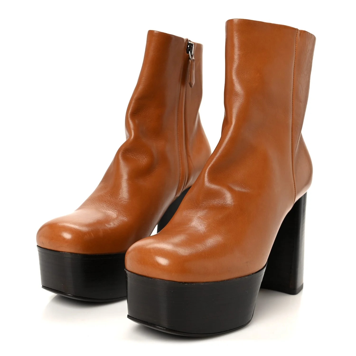 Vitello Platform Ankle Booties 37.5 4