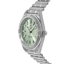 New Breitling Chronomat Automatic 36 Green Dial A10380591L1A1 3