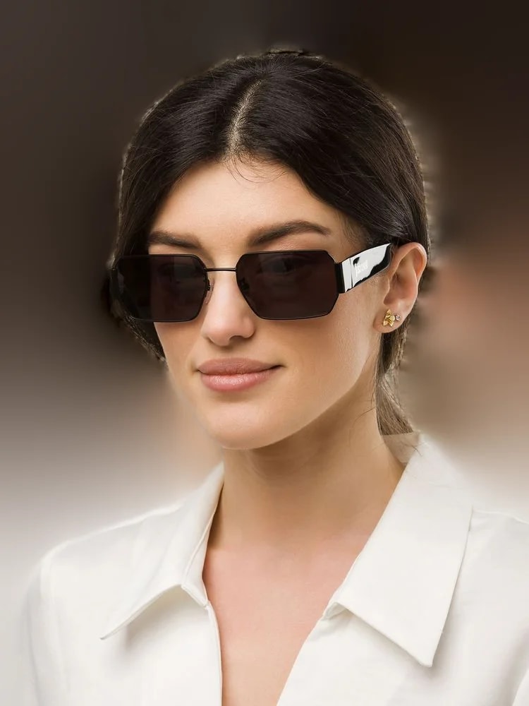 Just Cavalli Sjc199 Rectangular Metal Sunglasses — 4