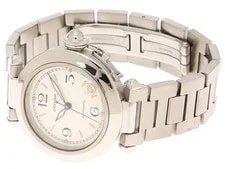 Cartier Pasha C W31015M7 Stainless Steel 35.5mm White Dial Automatic #DW1158 3