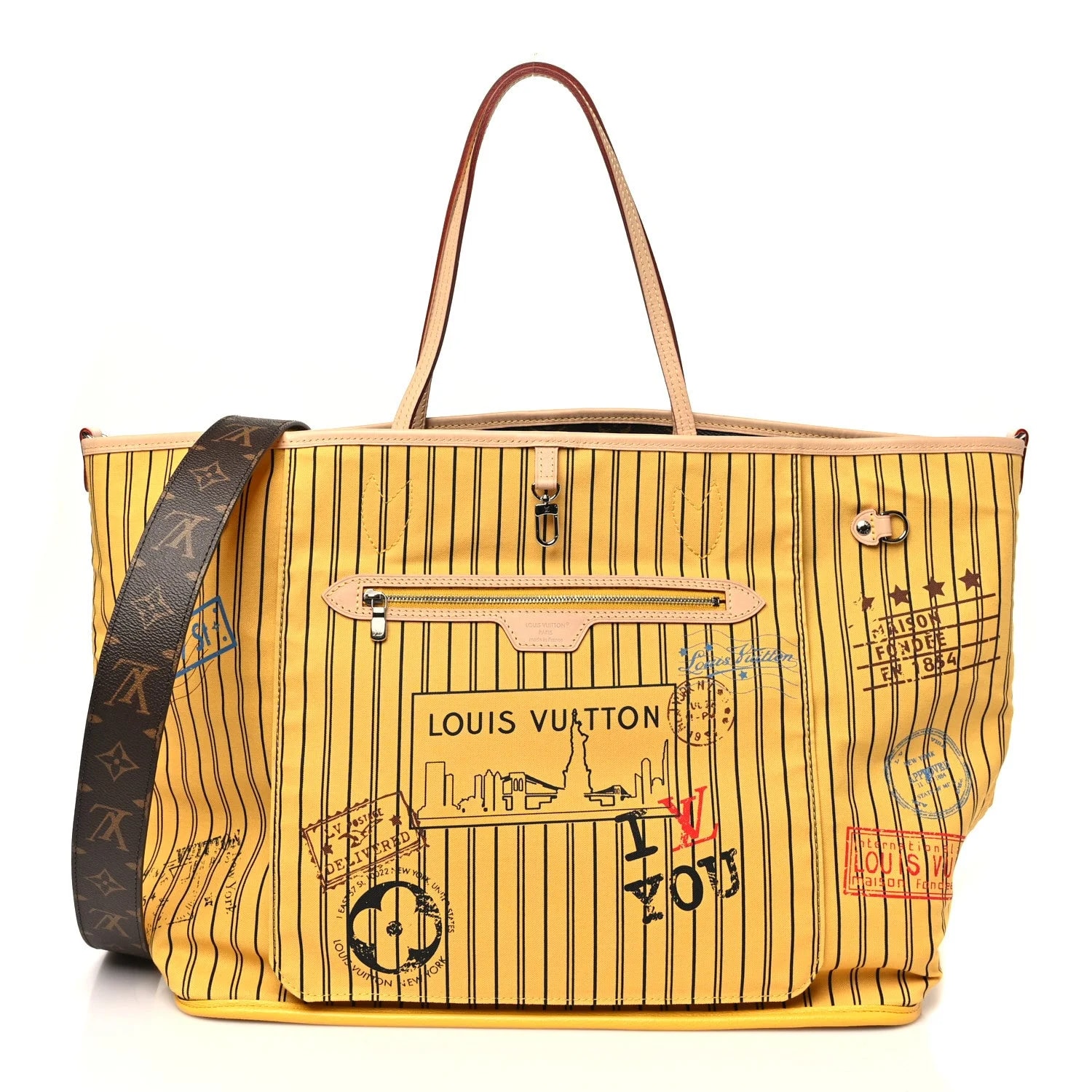 Stamped Inside Out NYC Neverfull Bandouliere 2