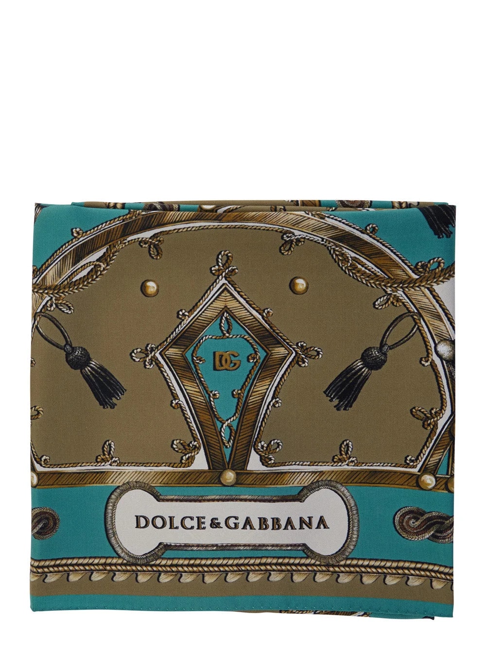 Dolce & Gabbana — Dolce & Gabbana Ornamental -Twill Print Scarf — Scarfs — Accessory — resale