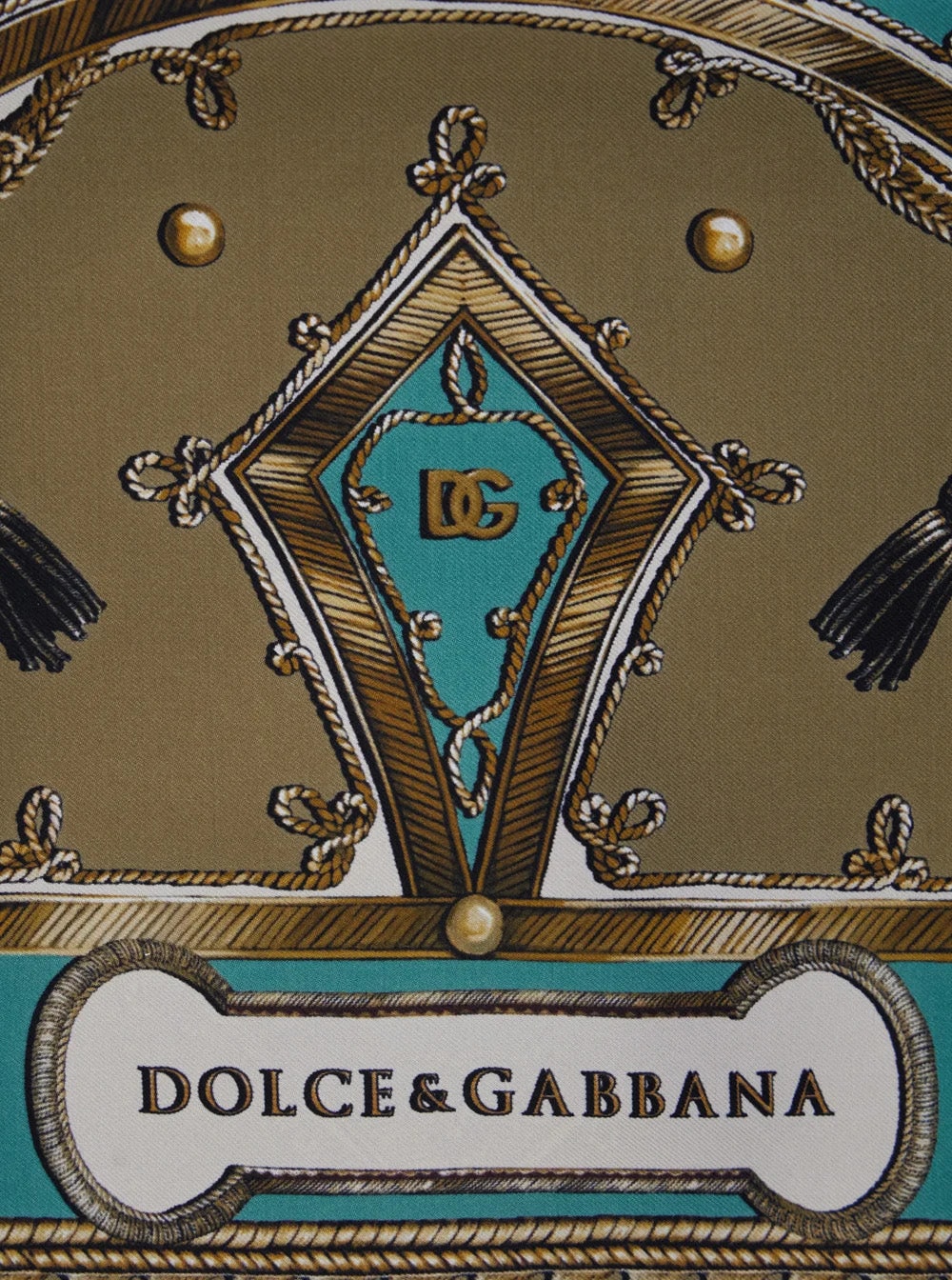 Dolce & Gabbana Ornamental -Twill Print Scarf — Scarfs 3