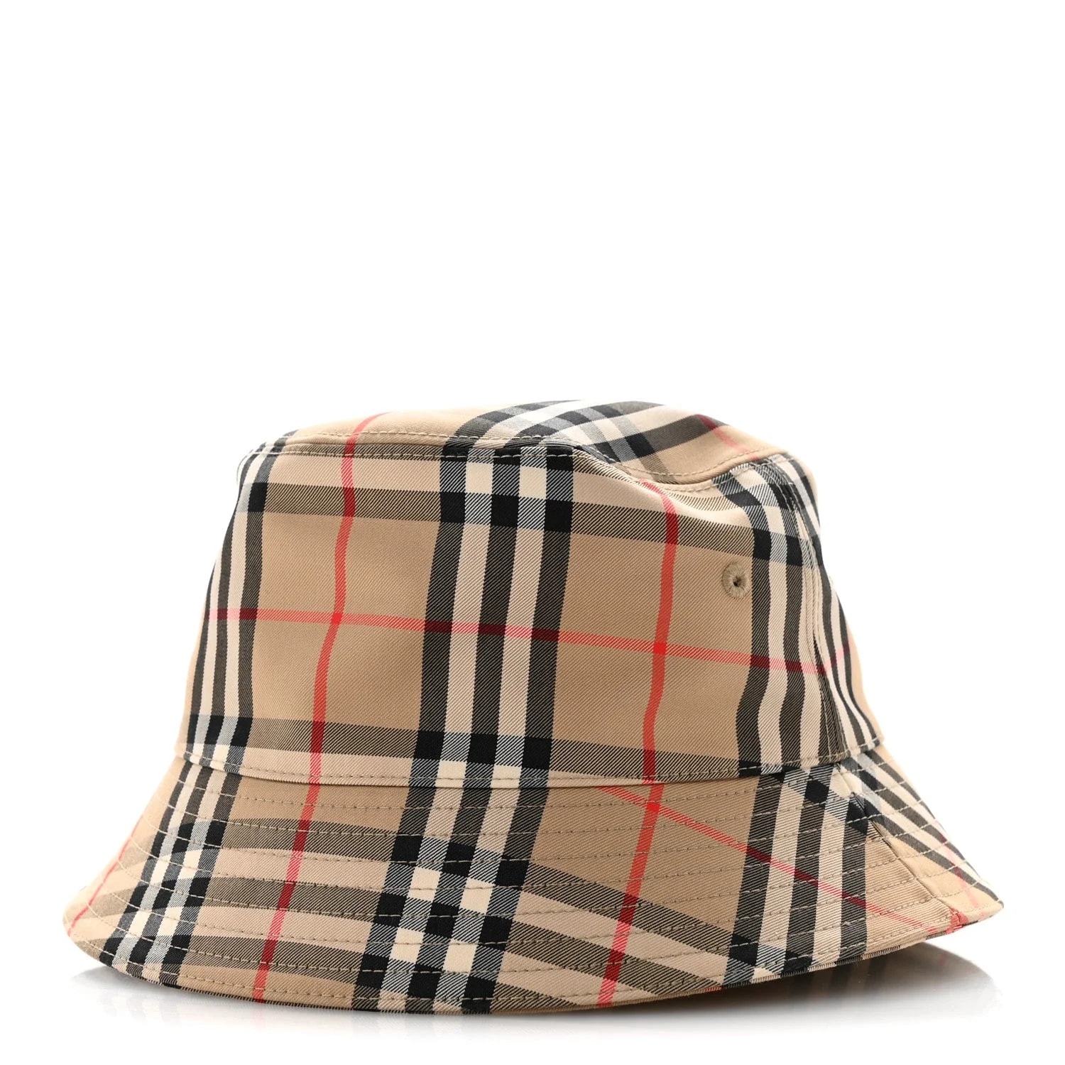 Burberry — Technical Cotton Check Bucket Hat L Archive — Accessory — resale