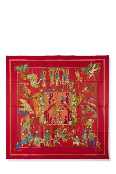 Hermès — & 'Le Temps des Marionnettes' Scarf 90 — Accessory — resale
