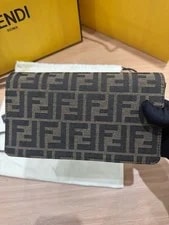 Authentic Pre‑owned Fendi Baguette Wallet on Chain 4