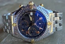 Breitling Chronomat Black Dial Two Tone Stainless Steel B13050.1 2