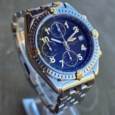 Breitling Chronomat Black Dial Two Tone Stainless Steel B13050.1 4