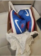 Air Jordan — Air Jordan 1 Mid Size 10..5 Detroit Pistons 554724-407 — Sneaker — resale