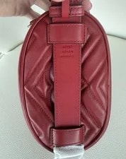 NEW Authentic Gucci GG Marmont Matelassé Belt – Hibiscus 2